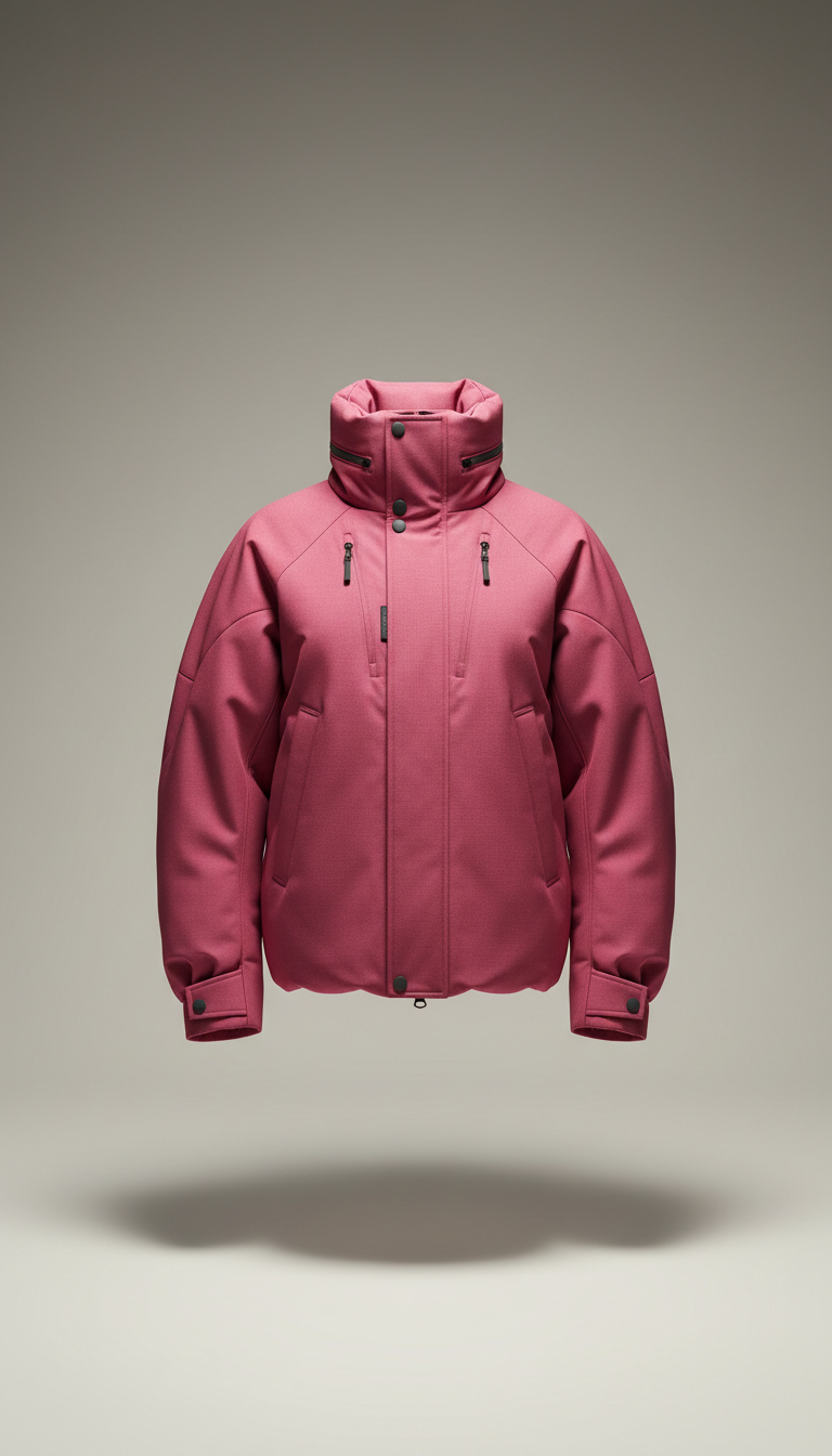 Statement Outerwear Jacket in Power Pink